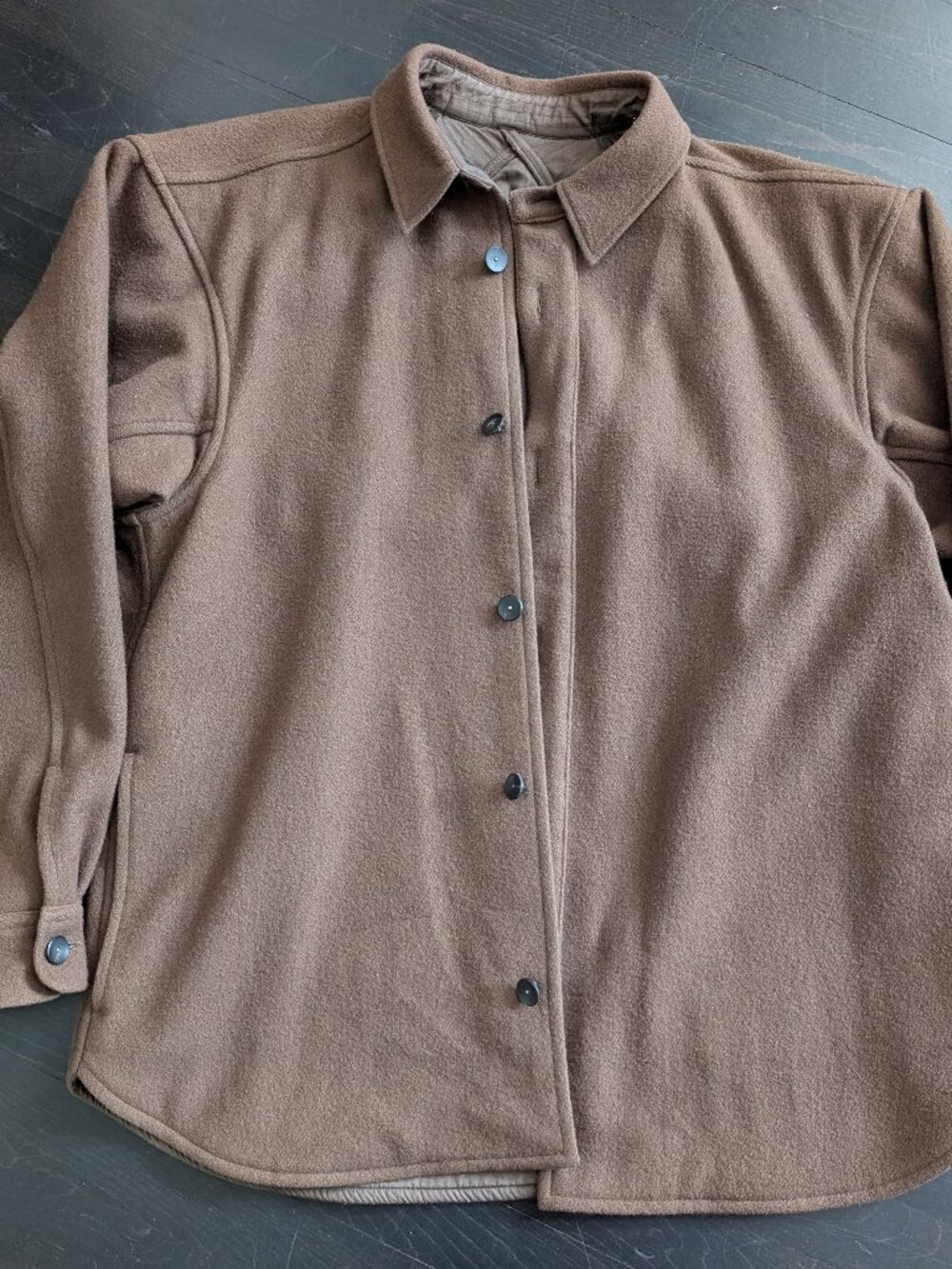 Postalco Free Arm Button Jacket 01 Solid Wool